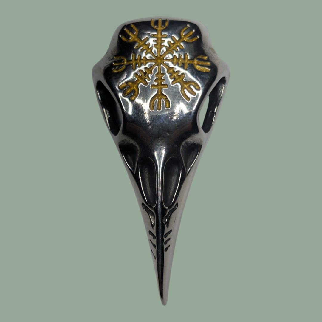 Rabenschädel mit Vegvisir