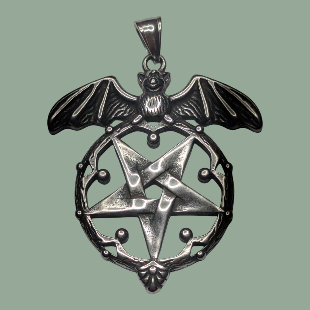 Pentagramm mit Fledermaus