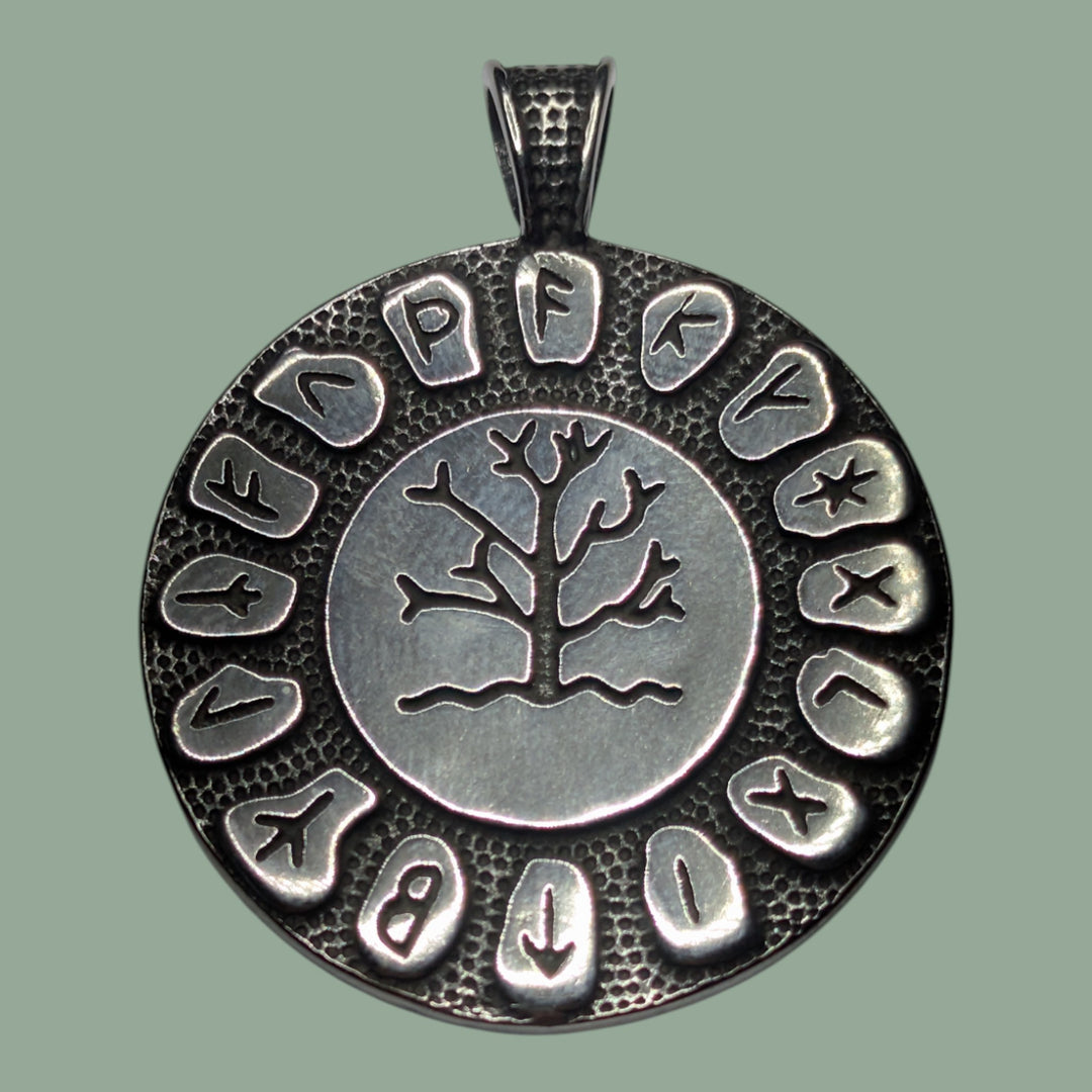 Runenkreis mit Lebensbaum ( Yggdrasil )
