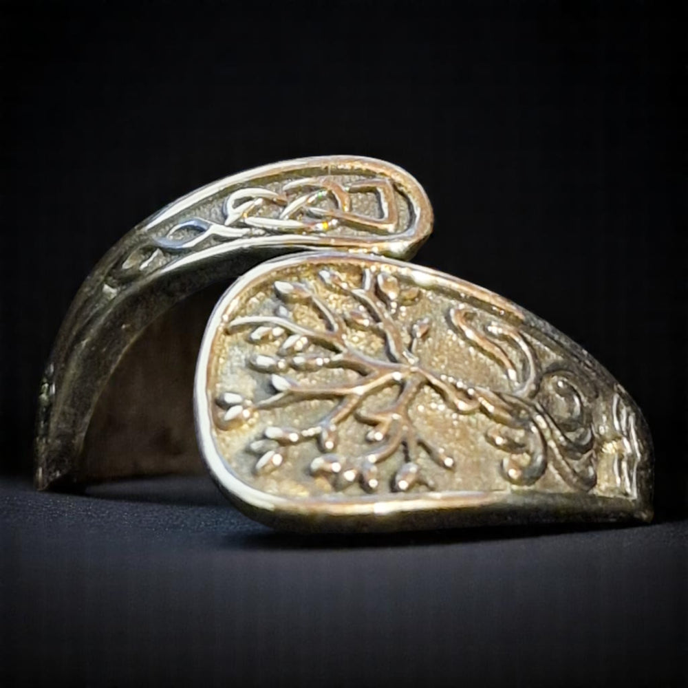 925 Silberring mit Yggdrasil – Der Weltenbaum, individuell anpassbar