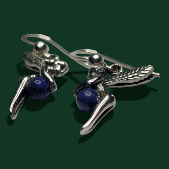 Fee + Sodalith Kugel - Ohrhänger