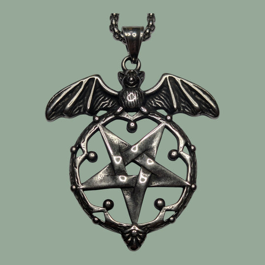 Pentagramm mit Fledermaus