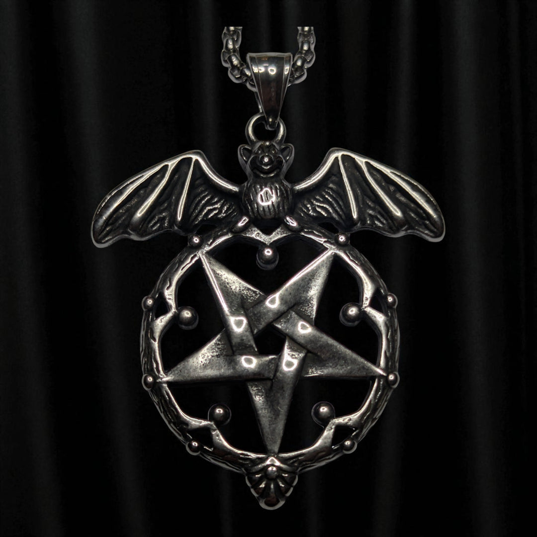 Pentagramm mit Fledermaus