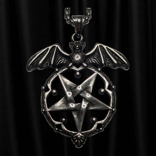 Pentagramm mit Fledermaus