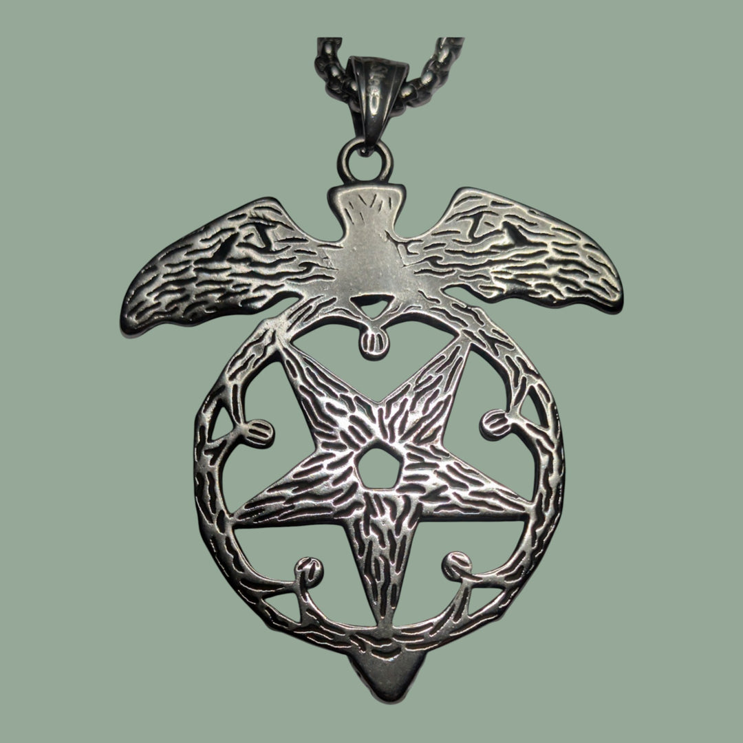 Pentagramm mit Fledermaus