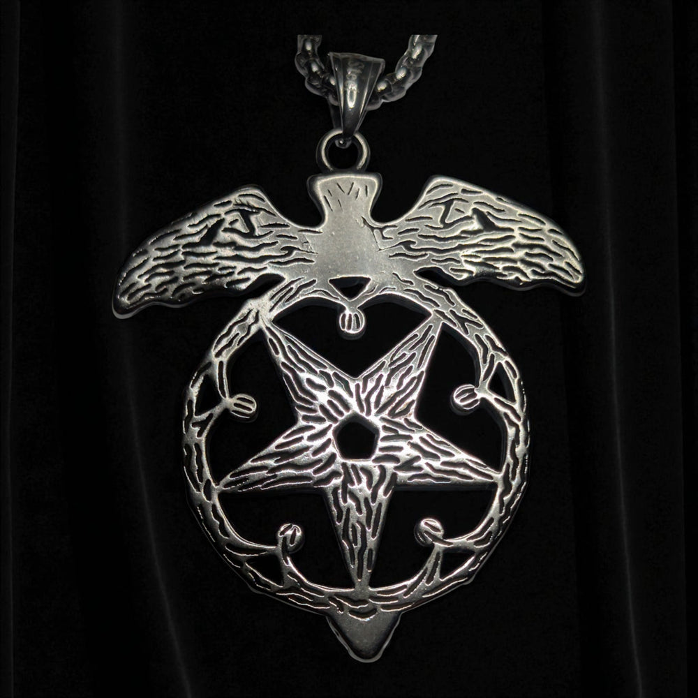 Pentagramm mit Fledermaus