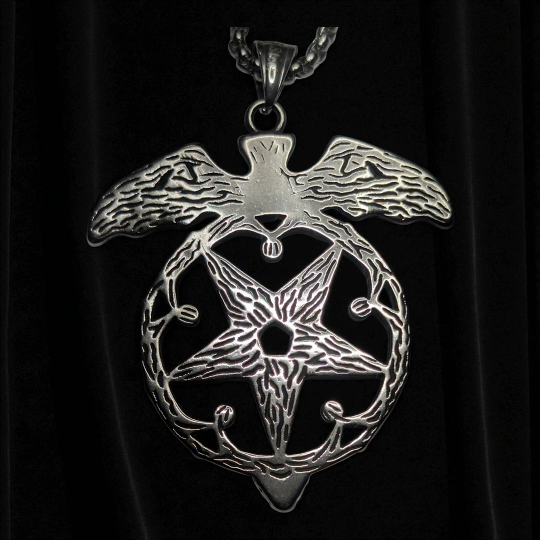 Pentagramm mit Fledermaus