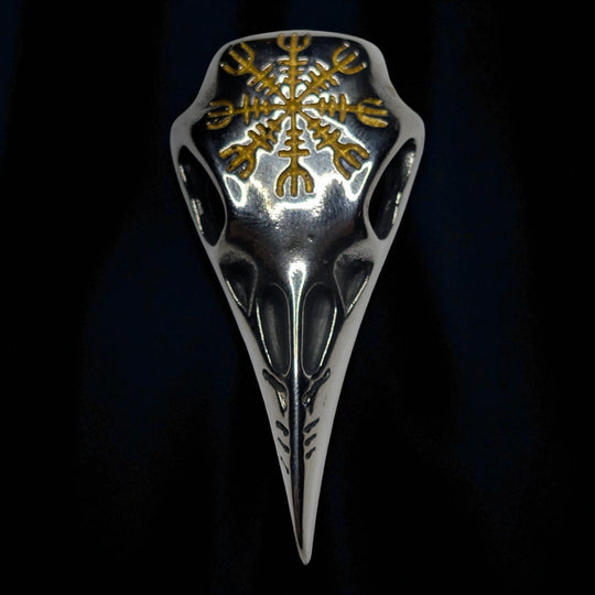 Rabenschädel mit Vegvisir