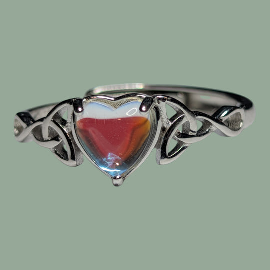 925 Silberring in Herzform – Individuell anpassbar