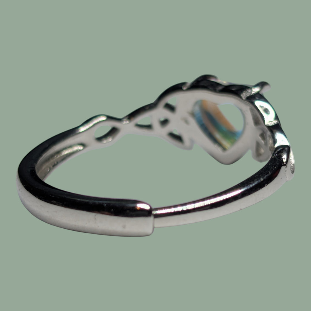 925 Silberring in Herzform – Individuell anpassbar