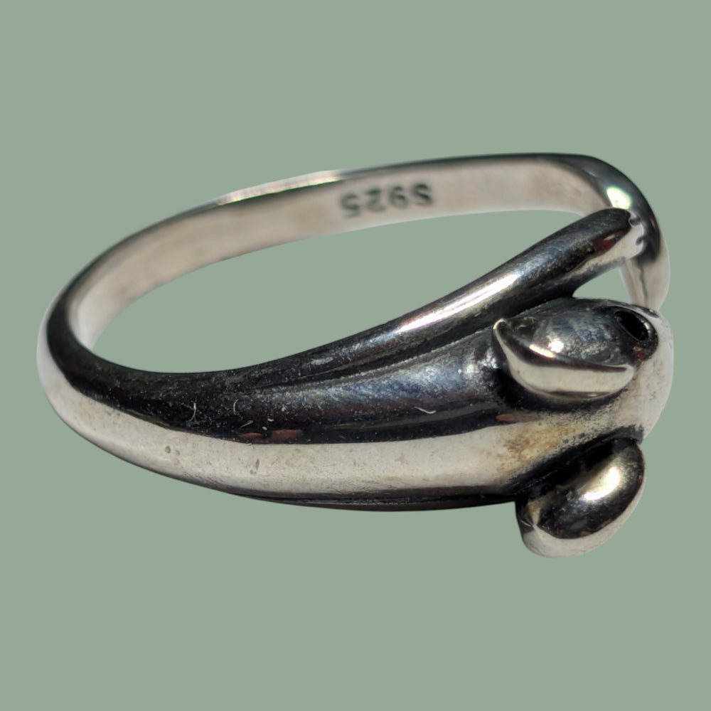 925 Silberring in Mausform – Individuell anpassbar