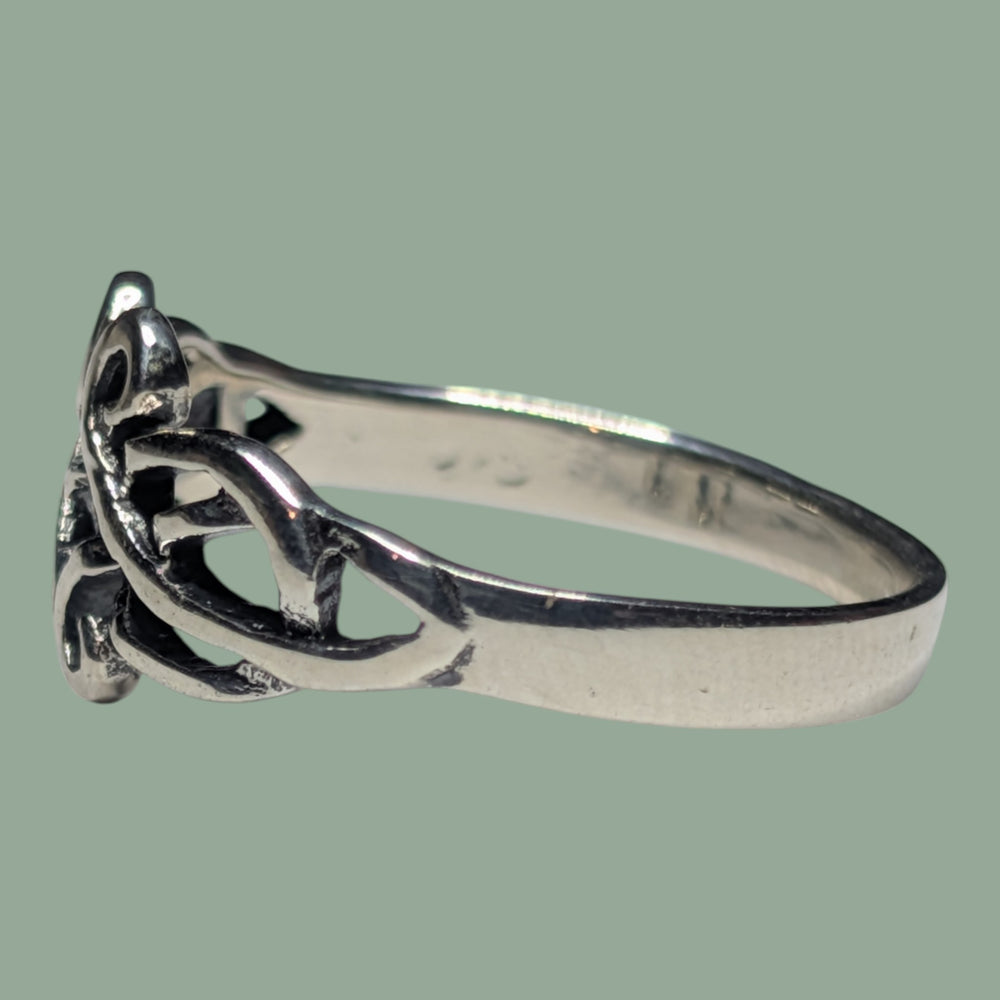 925 Silberring Schnörkel Form