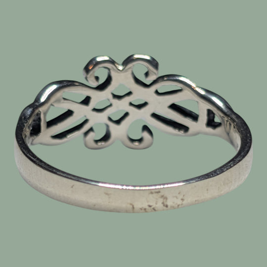 925 Silberring Schnörkel Form