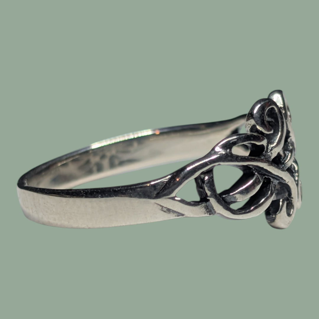 925 Silberring Schnörkel Form
