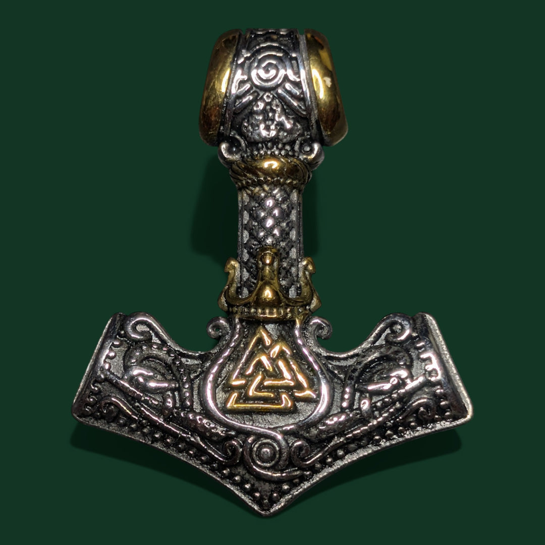 Thors Hammer (Mjölnir) mit Tiwaz-Rune - Sinnikäs