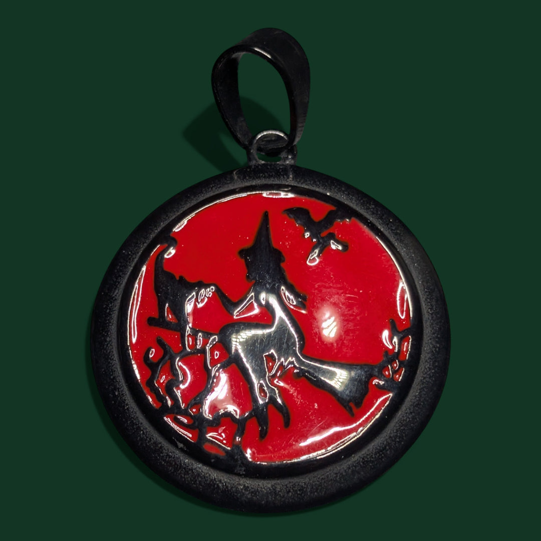 Hexe auf Besen - Sinnikäs