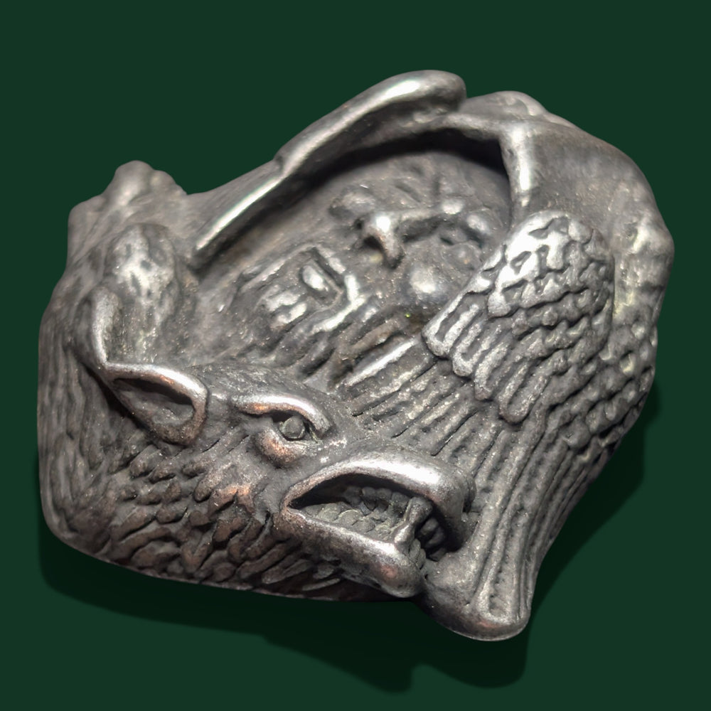 Odin-Kopf mit Geri-Freki / Hugin-Munnin - Sinnikäs