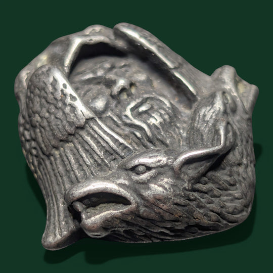Odin-Kopf mit Geri-Freki / Hugin-Munnin - Sinnikäs