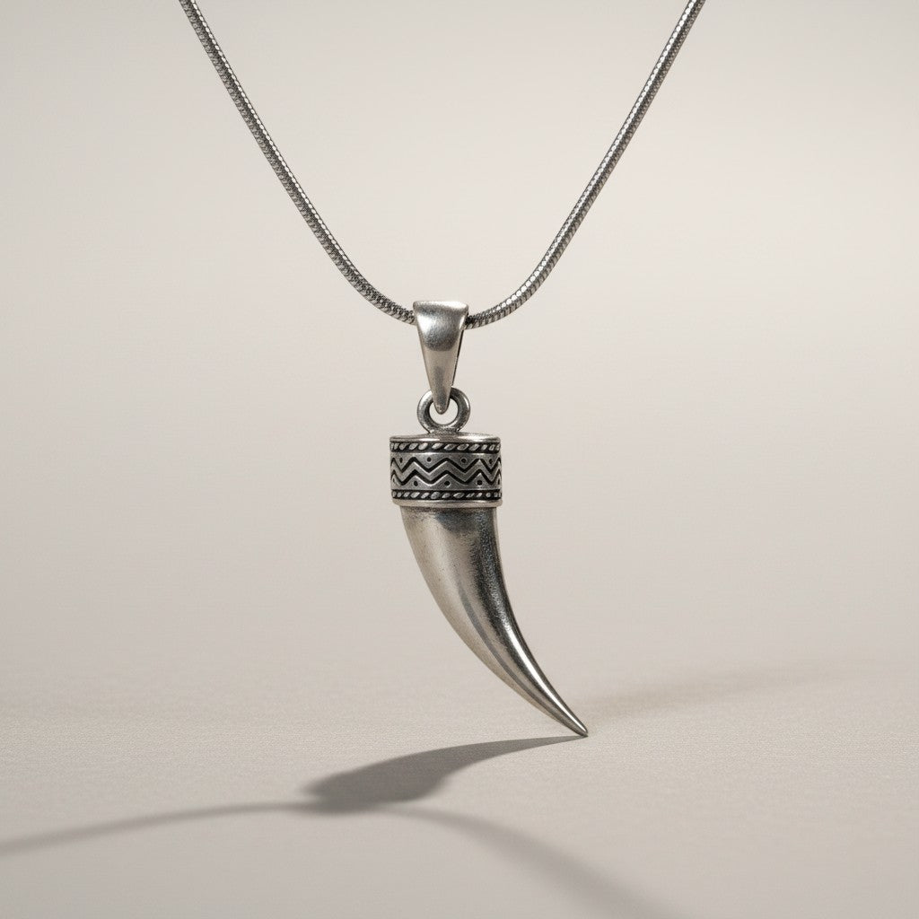 Ein Fenrir Anhänger (Damen und Herren) aus 925er Silber der Marke Sinnikäs®.
