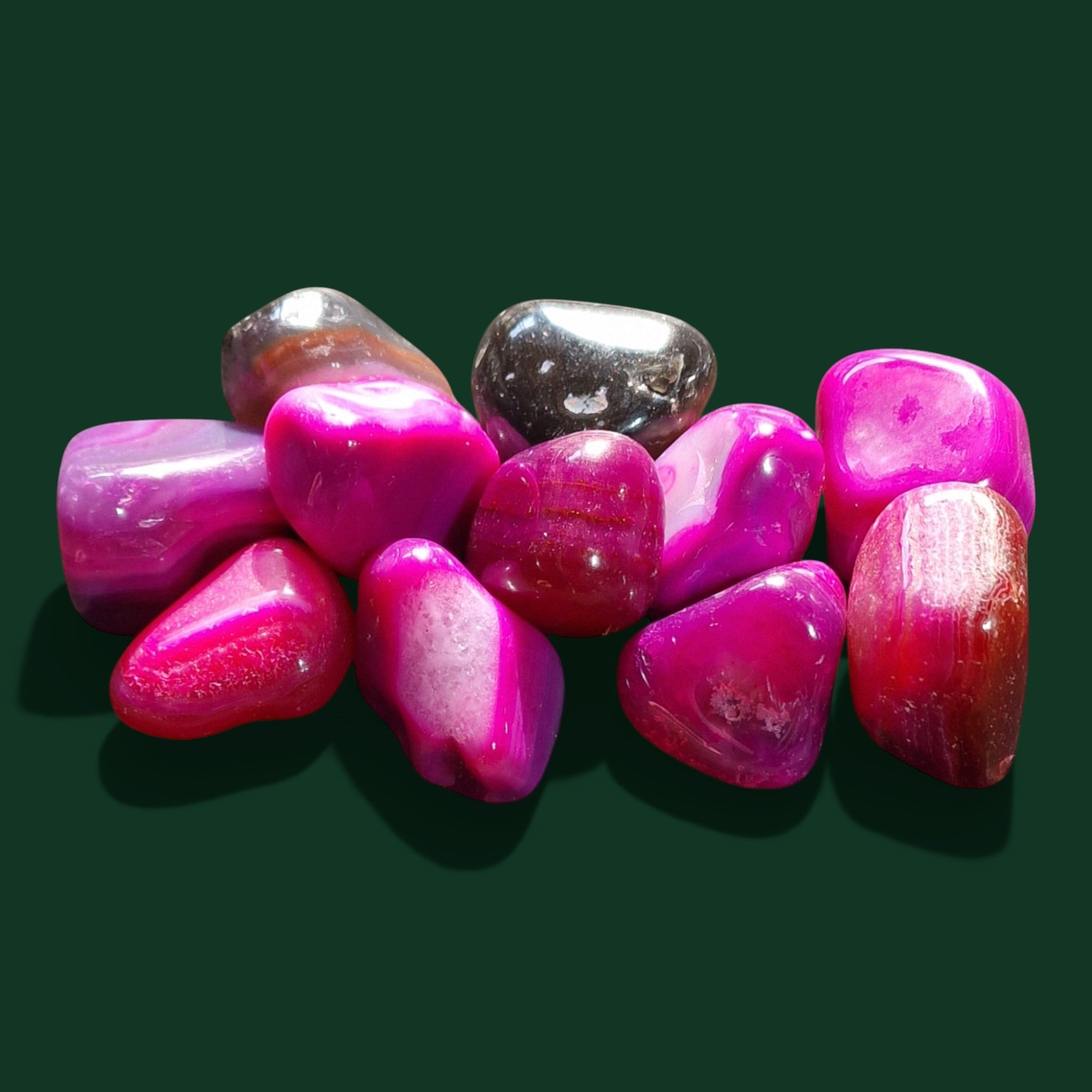 Rosa Achat Handschmeichler von Sinnikäs