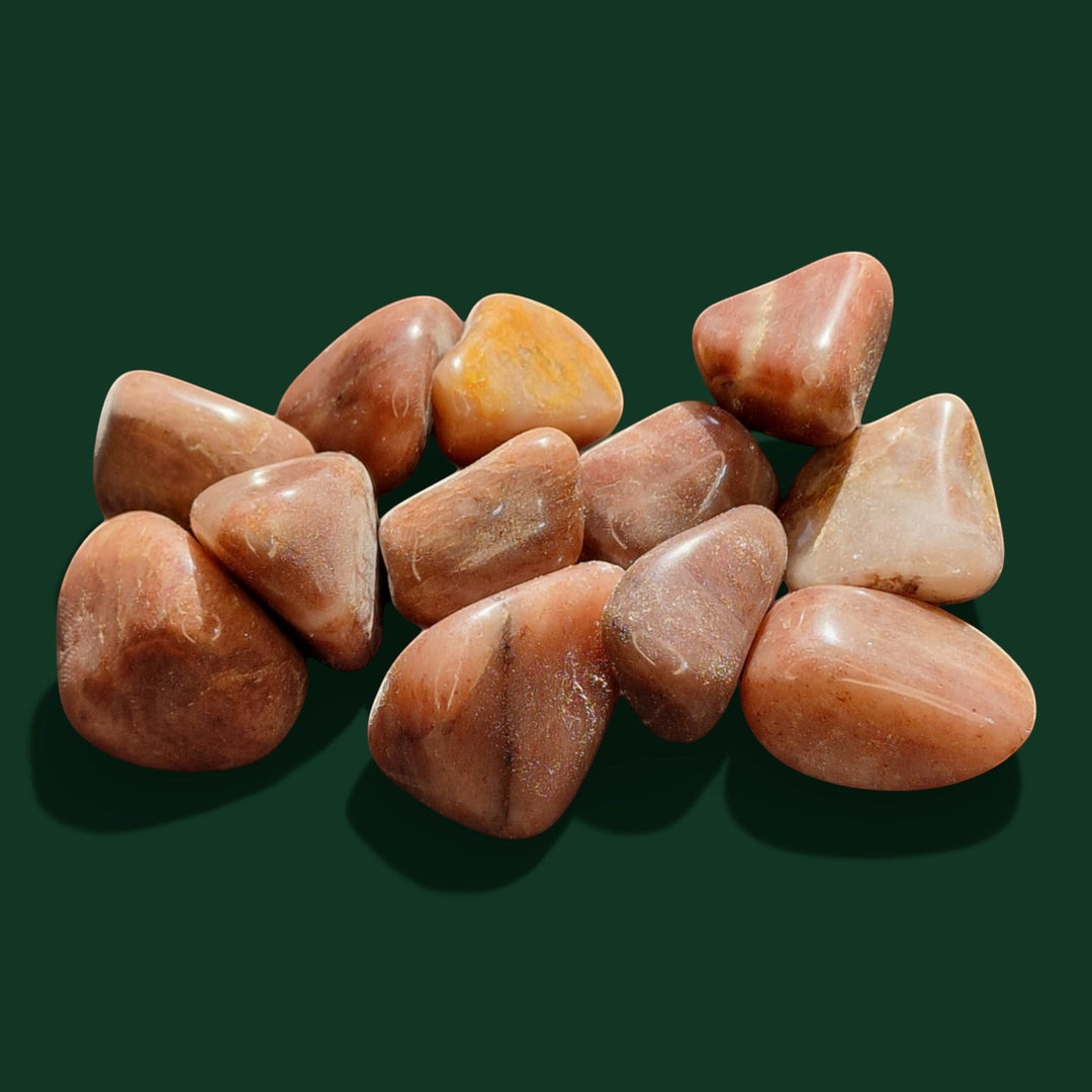 Ausgewählter Aventurin Braun Handschmeichler in Klassischer Trommelstein der Marke Sinnikäs®.