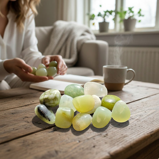 Ambiente-Ansicht des Jade Heilsteins von Sinnikäs®.