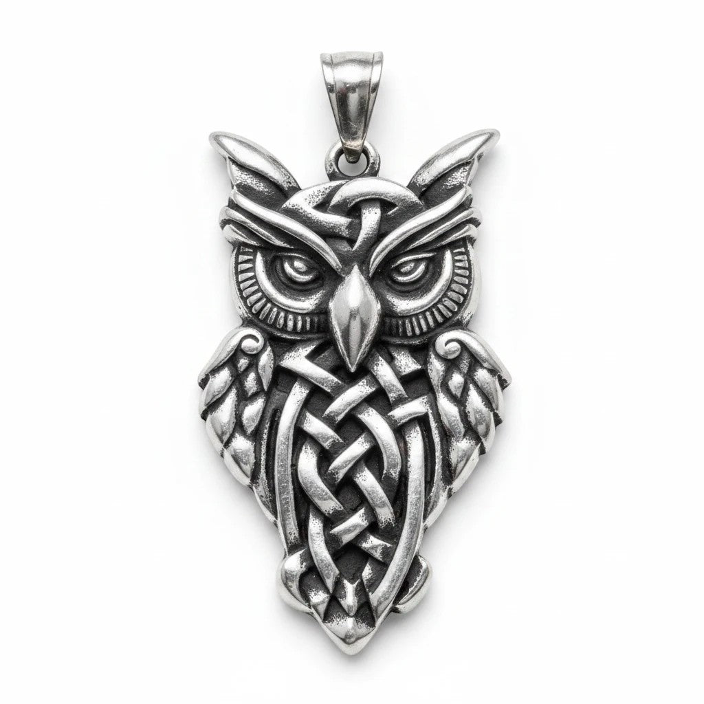 Ein Eule Anhänger (Damen und Herren) aus hochwertigem Edelstahl von Sinnikäs®.