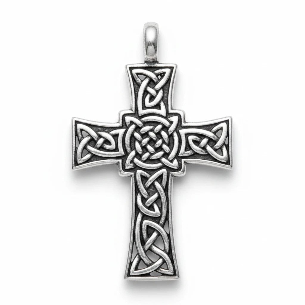 Stilvolle Geschenkidee: Keltisches Kreuz Anhänger aus Edelstahl für einen besonderen Menschen.