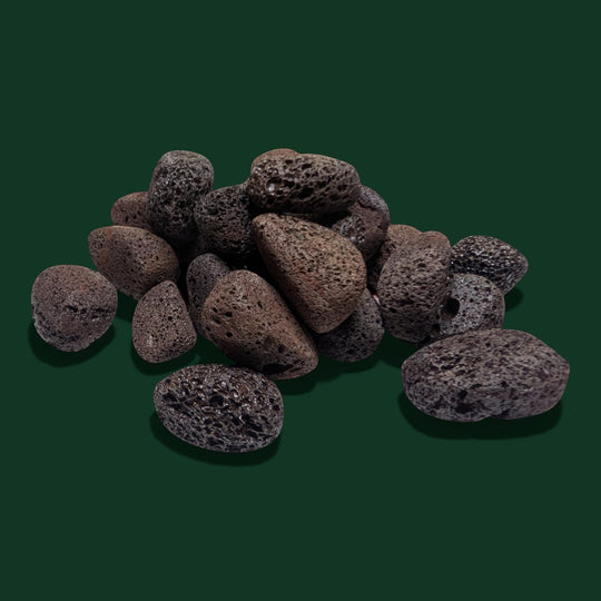Ausgewählter Lava Braun Handschmeichler in Freiform (Natürlich flach) der Marke Sinnikäs®.