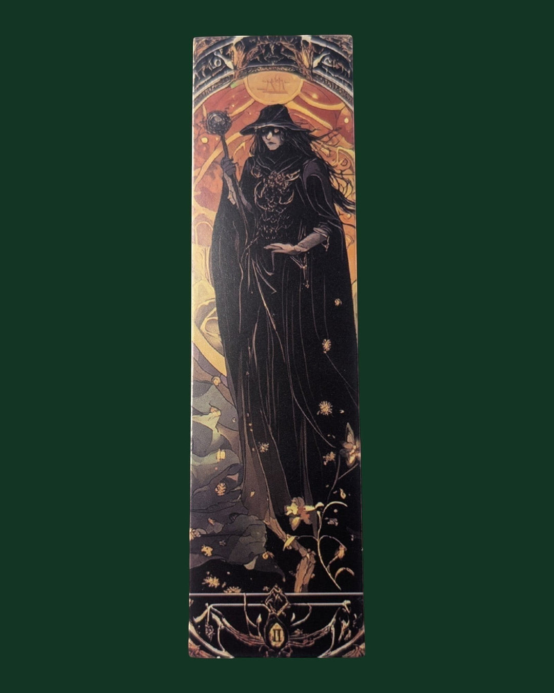 Detailansicht des Lesezeichens aus der Kollektion Hexen, Motiv 3.
