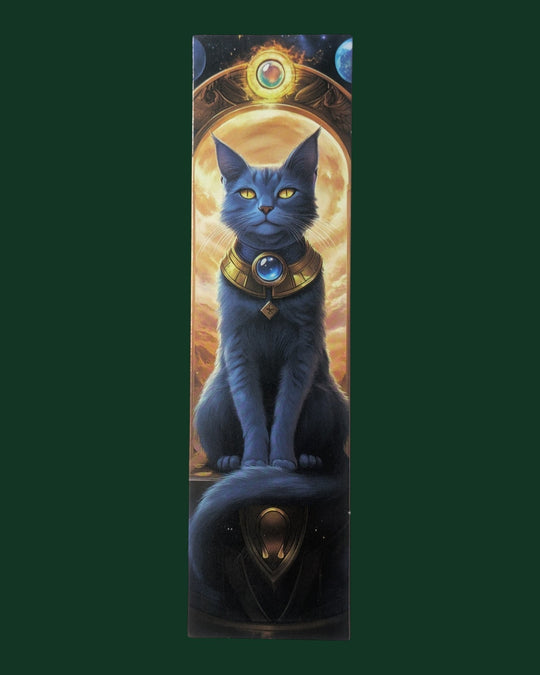 Detailaufnahme Lesezeichen mit Katzen Motiv (Variante 11) aus stabiler Premium-Pappe - Hochwertiges Buchzubehör und edles Geschenk für Leseratten.