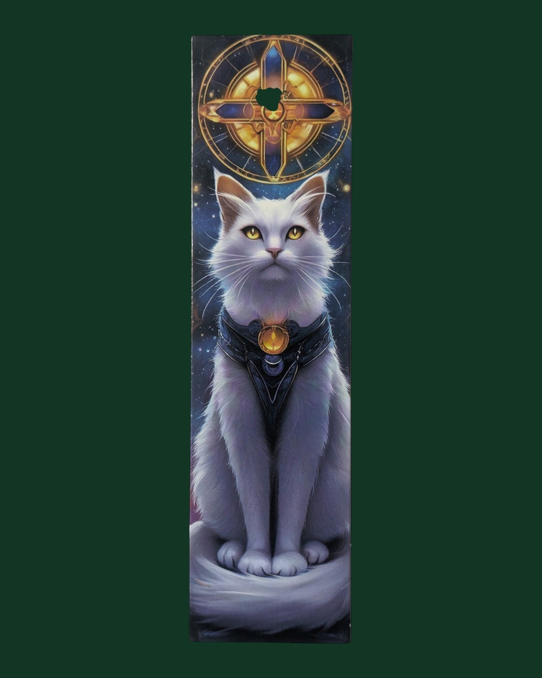 Detailaufnahme Lesezeichen mit Katzen Motiv (Variante 12) aus stabiler Premium-Pappe - Hochwertiges Buchzubehör und edles Geschenk für Leseratten.