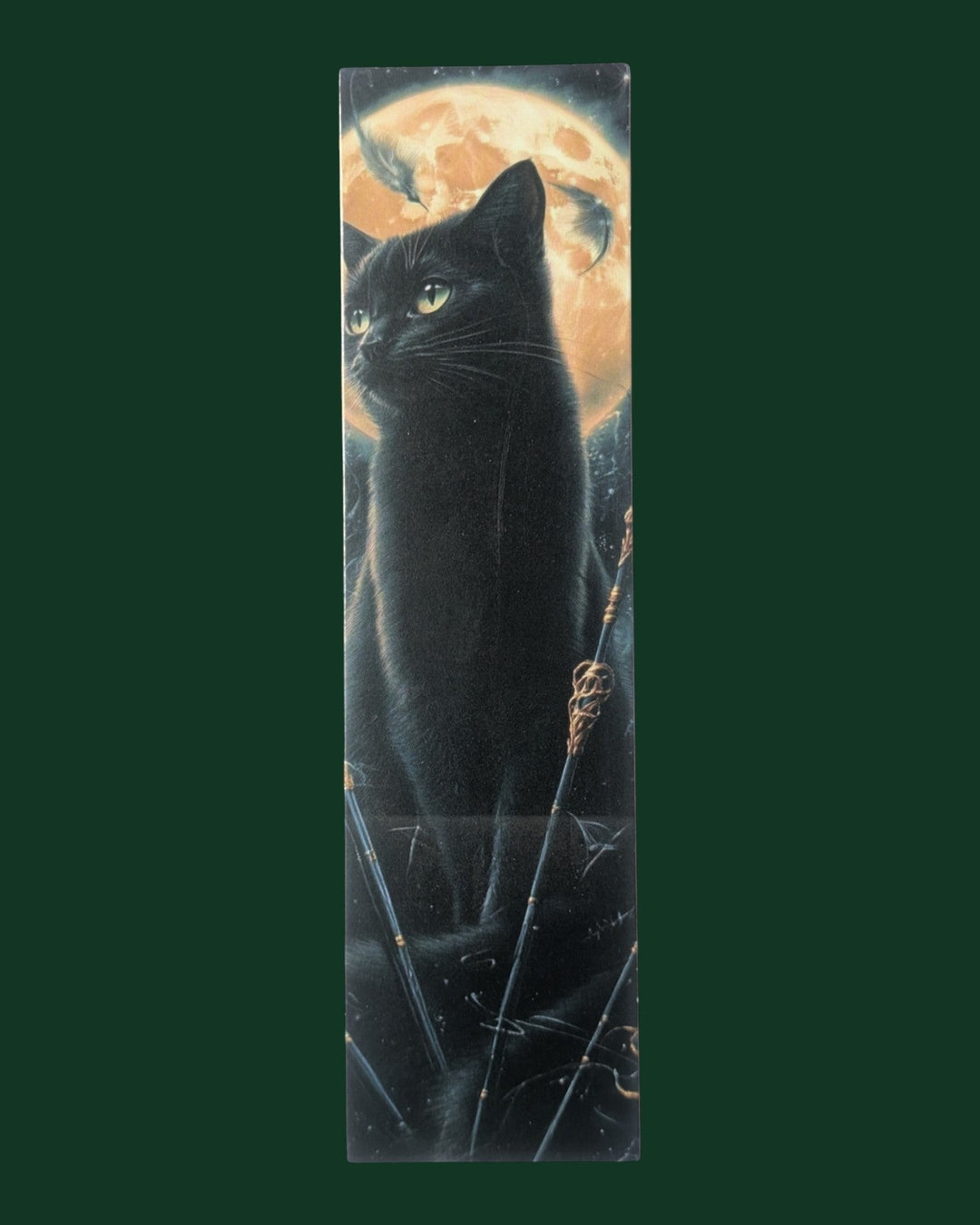 Detailaufnahme Lesezeichen mit Katzen Motiv (Variante 16) aus stabiler Premium-Pappe - Hochwertiges Buchzubehör und edles Geschenk für Leseratten.