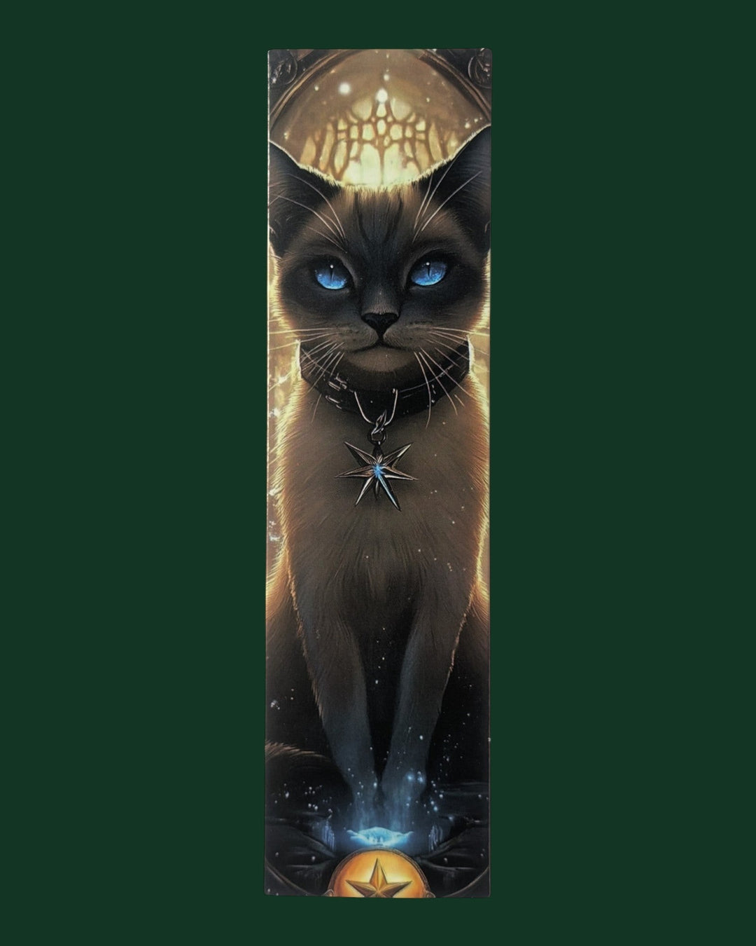 Detailaufnahme Lesezeichen mit Katzen Motiv (Variante 17) aus stabiler Premium-Pappe - Hochwertiges Buchzubehör und edles Geschenk für Leseratten.