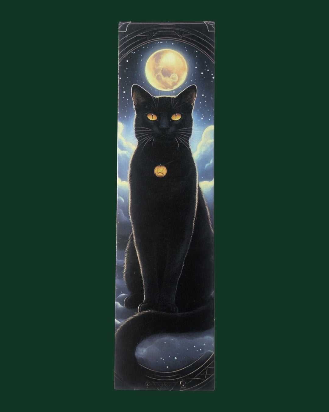 Detailaufnahme Lesezeichen mit Katzen Motiv (Variante 2) aus stabiler Premium-Pappe - Hochwertiges Buchzubehör und edles Geschenk für Leseratten.
