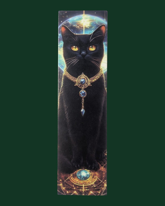 Detailaufnahme Lesezeichen mit Katzen Motiv (Variante 25) aus stabiler Premium-Pappe - Hochwertiges Buchzubehör und edles Geschenk für Leseratten.