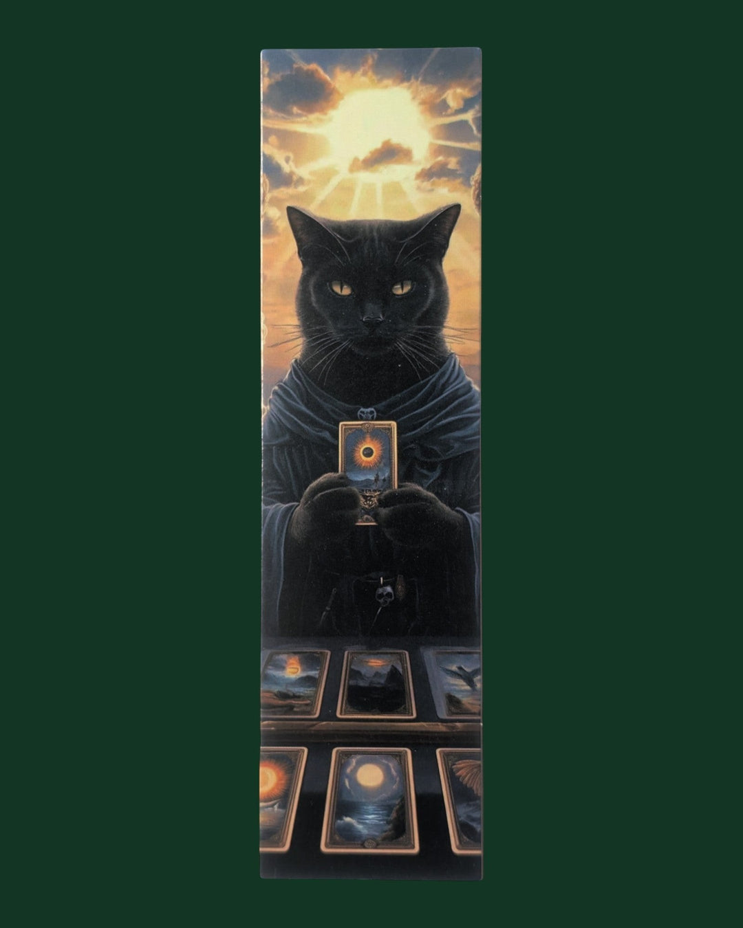 Detailaufnahme Lesezeichen mit Katzen Motiv (Variante 26) aus stabiler Premium-Pappe - Hochwertiges Buchzubehör und edles Geschenk für Leseratten.