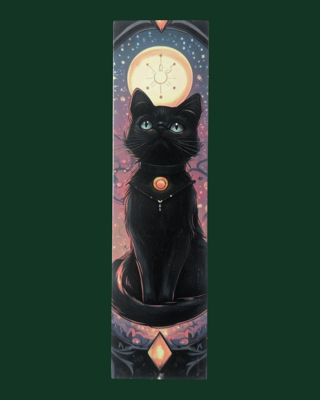 Detailaufnahme Lesezeichen mit Katzen Motiv (Variante 27) aus stabiler Premium-Pappe - Hochwertiges Buchzubehör und edles Geschenk für Leseratten.