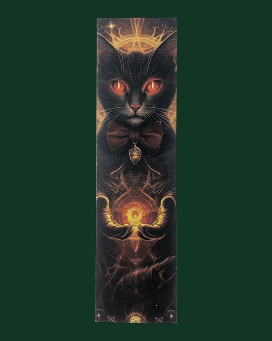 Detailaufnahme Lesezeichen mit Katzen Motiv (Variante 28) aus stabiler Premium-Pappe - Hochwertiges Buchzubehör und edles Geschenk für Leseratten.