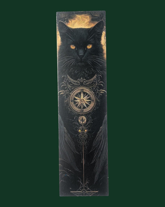 Detailaufnahme Lesezeichen mit Katzen Motiv (Variante 29) aus stabiler Premium-Pappe - Hochwertiges Buchzubehör und edles Geschenk für Leseratten.