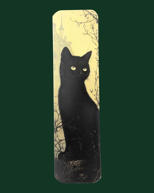 Detailaufnahme Lesezeichen mit Katzen Motiv (Variante 30) aus stabiler Premium-Pappe - Hochwertiges Buchzubehör und edles Geschenk für Leseratten.