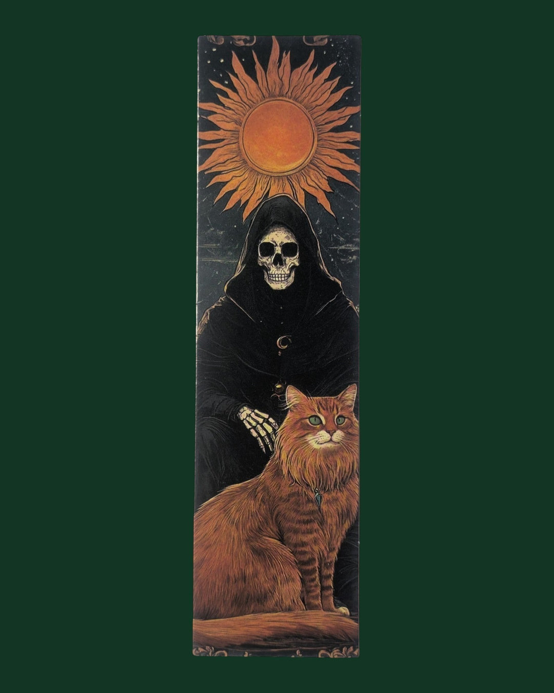 Detailaufnahme Lesezeichen mit Katzen Motiv (Variante 7) aus stabiler Premium-Pappe - Hochwertiges Buchzubehör und edles Geschenk für Leseratten.