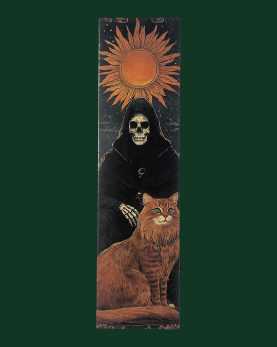 Detailaufnahme Lesezeichen mit Katzen Motiv (Variante 7) aus stabiler Premium-Pappe - Hochwertiges Buchzubehör und edles Geschenk für Leseratten.