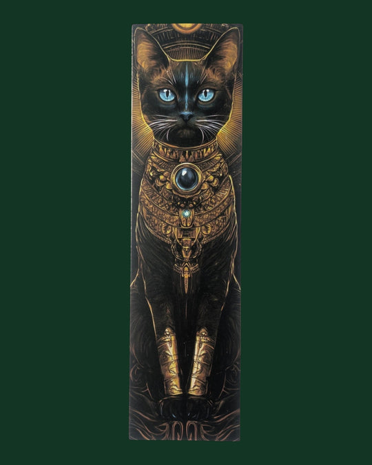 Detailaufnahme Lesezeichen mit Katzen Motiv (Variante 8) aus stabiler Premium-Pappe - Hochwertiges Buchzubehör und edles Geschenk für Leseratten.