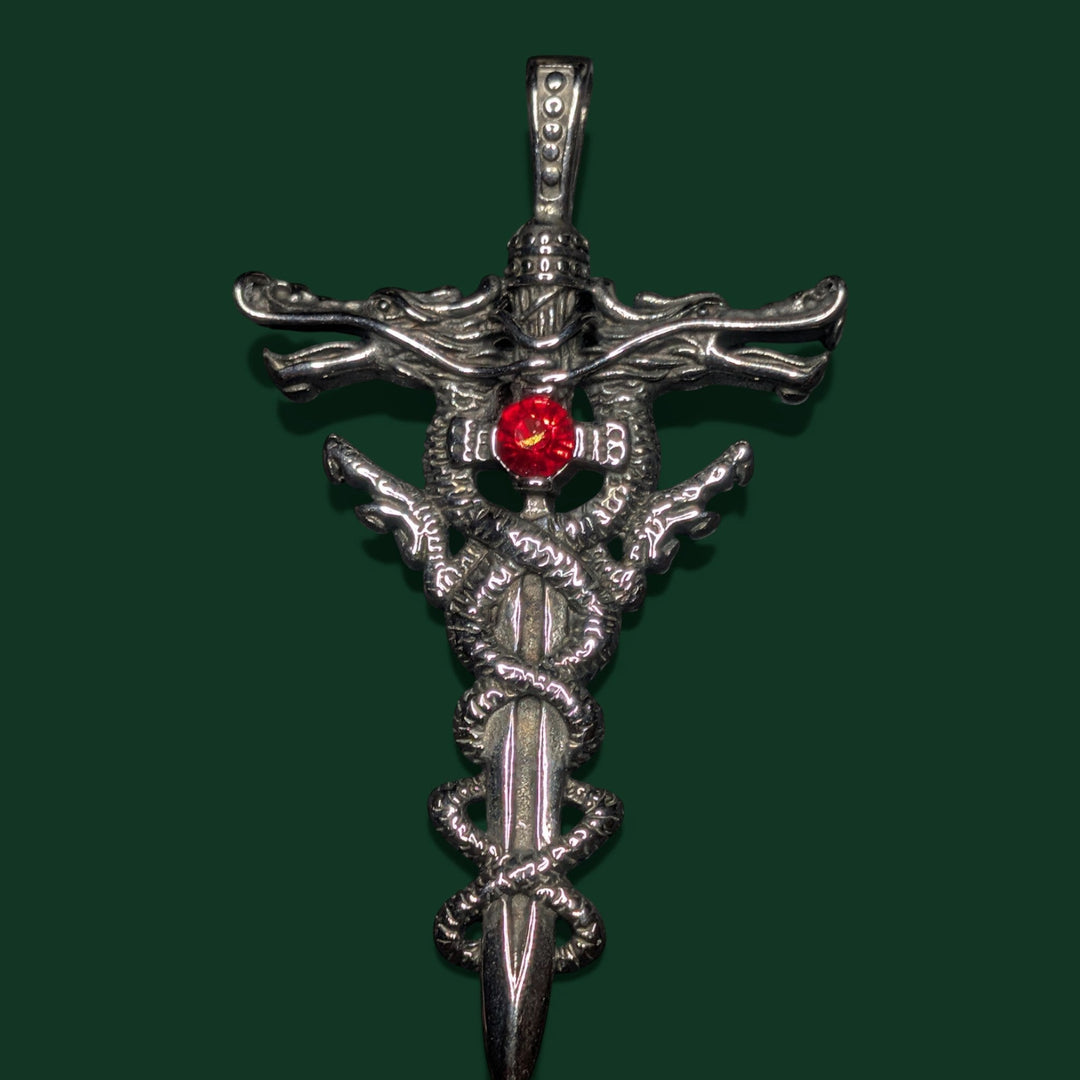 Ein Drache Amulett (Damen und Herren) aus Edelstahl der Marke Sinnikäs®.