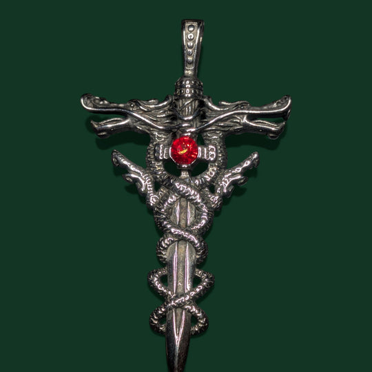 Ein Drache Amulett (Damen und Herren) aus Edelstahl der Marke Sinnikäs®.