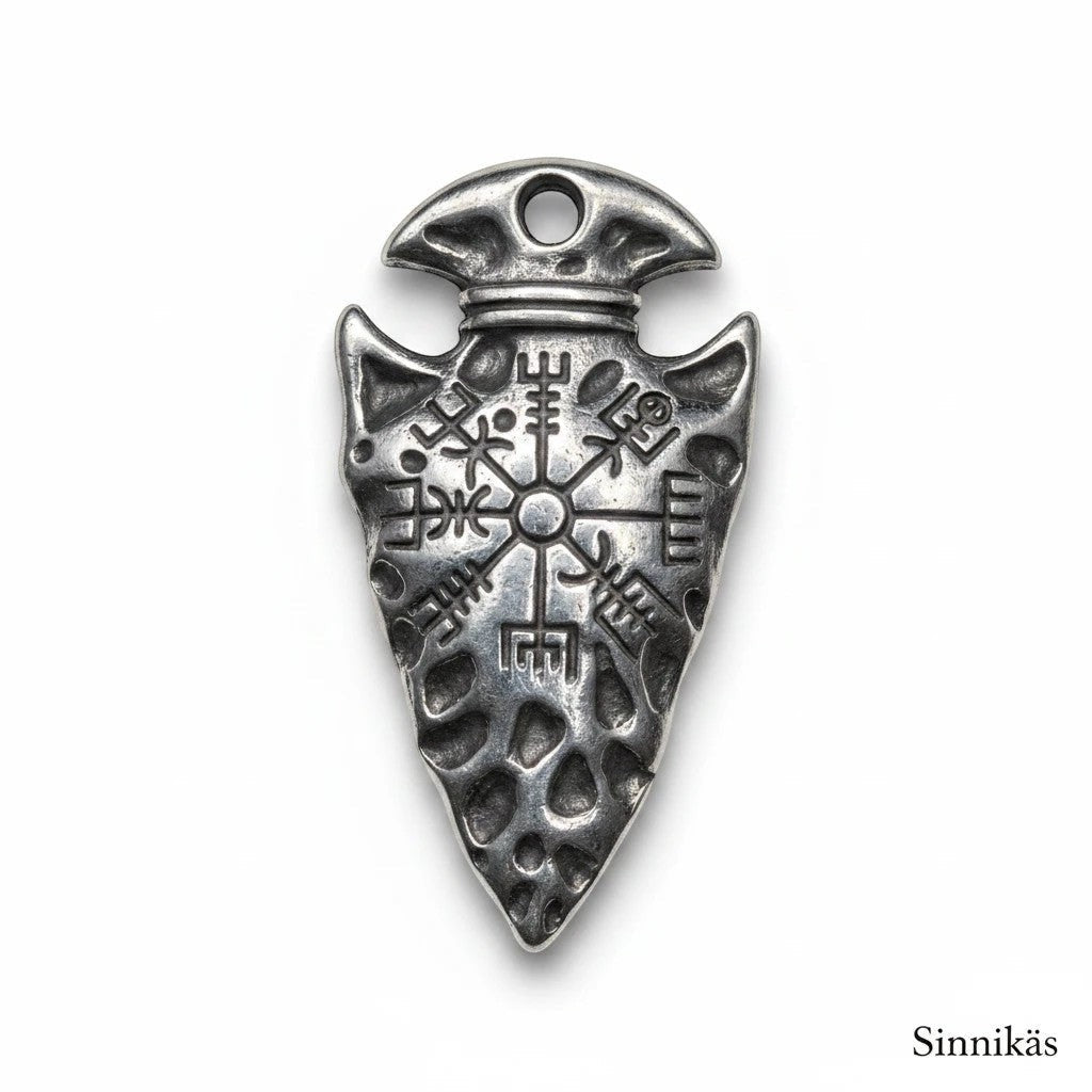 Sinnikäs® Gungnir Anhänger aus echtem Edelstahl – perfekt geeignet als Damen und Herren Accessoire.