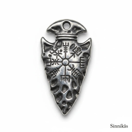 Sinnikäs® Gungnir Anhänger aus echtem Edelstahl – perfekt geeignet als Damen und Herren Accessoire.