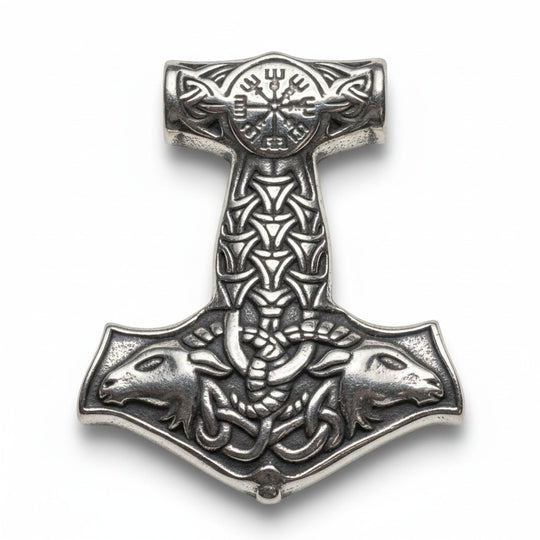 Ein Thors Hammer Amulett (Damen und Herren) aus Edelstahl der Marke Sinnikäs®.