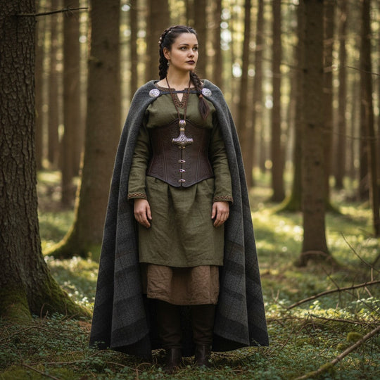 Stimmungsvolle Präsentation: Wikinger Thors Hammer Anhänger aus Edelstahl (Zweifarben-Drache) elegant in Szene gesetzt.